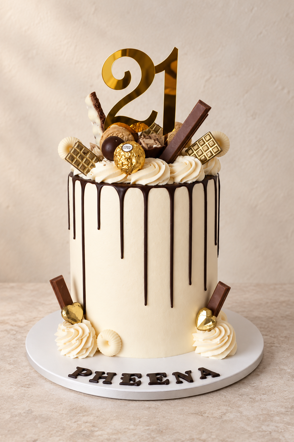 Barena chocolate drip birthday cake