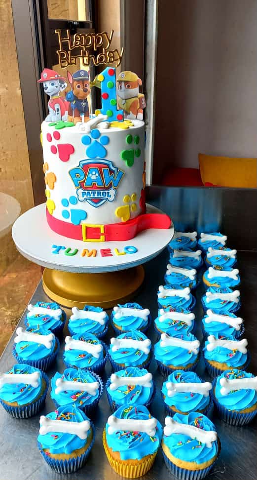 Paw Patrol cake & cupcakes