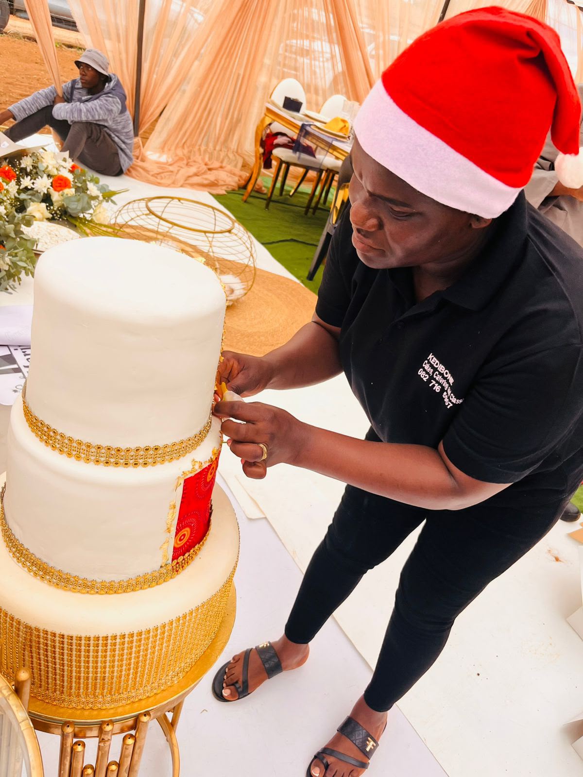 Finishing touches by our baker